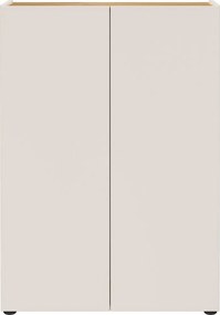Armadietto color crema con effetto rovere 74x105x33 cm Alviano – Germania