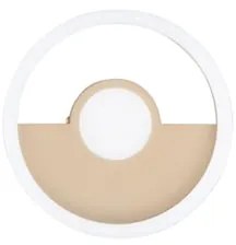 Plafoniera LED Kandinsky Ø 20 cm dorato IP20 cct da bianco caldo a bianco freddo con regolazione di temperatura, 2100 lumen LUCE AMBIENTE DESIGN
