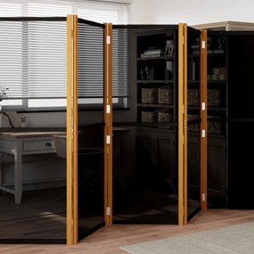 Paravento A 5 Pannelli Nero 350x180 Cm /