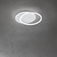 Plafoniera Contemporanea Orbit Alluminio Bianco Led Integrato 43W