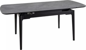 Tavolo Sento in ceramica grigio lucido – 120/180x80x75 cm
