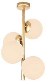 Lampada a sospensione di colore oro , altezza 53 cm Owl - Squid Lighting