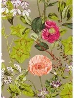 Clarke & Clarke Tapete Passiflora - Mulberry/ Gilver