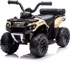 Quad Elettrico per Bambini Safari 6V con Bauletto Posteriore Beige...