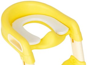 Sgabello per bambini con gradini - giallo