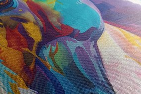 Quadro su tela – Cavallo con imitazione di pittura