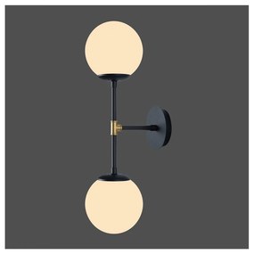 Lampada da parete nera, lunghezza 58 cm Kruva - Squid Lighting