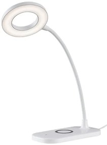 Rabalux 74014 - Lampada da tavolo LED dimmerabile con funzione Touch HARDIN LED/5W/5V bianco
