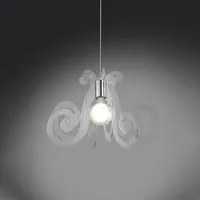 Sospensione Moderna Mizar 1 Luce In Metacrilato Trasparente Space Collection