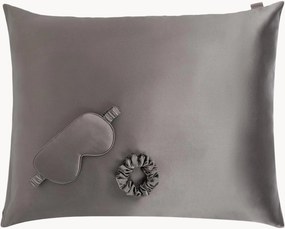 Set di 3 prodotti per il sonno in seta Charcoal M