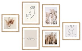 Set di dipinti 6 pz 32x32 cm – knor