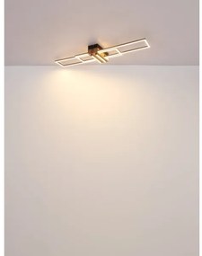 Globo 67208-40N - Plafoniera LED DAKARI LED/40W/230V 3000K 25x100 cm nero