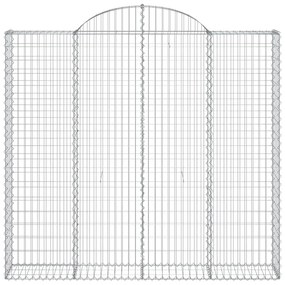 Cesti Gabbioni ad Arco 20 pz 200x50x180/200 cm Ferro Zincato