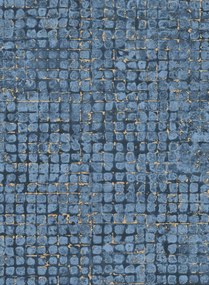 Arte International Carta da parati Mosaico - Blue/ Stone