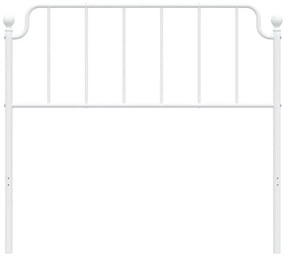 Testiera in metallo bianco 107 cm