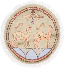 Agra Tappeto 50x50 (Indian) Annodato A Mano