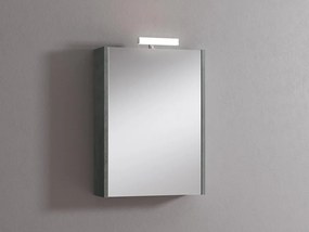 Pensile con luce Akira cemento L 51.5 x H 70 x P 15.5 cm