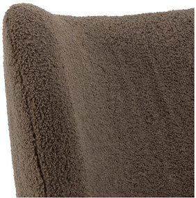 Poltrona marrone in tessuto bouclé Elmont - Actona