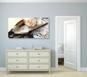 Quadro su tela – Natura morta vintage con chiave
