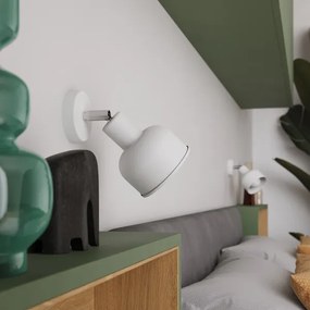 Sollux SL.1313 - Faretto da parete ELBA 1xE27/15W/230V bianco