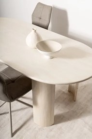 Tavolo Da Pranzo 210x100 Orlando Ovale In Legno Naturale Bizzotto