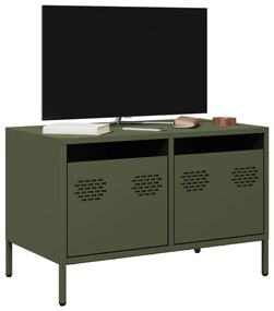 Mobile Tv Verde Oliva 68x39x43,5cm İn Acciaio Laminato A Freddo /