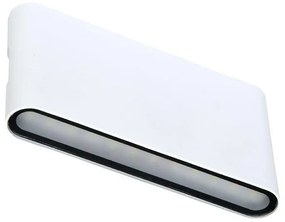 Ecolite ZFP12-BI - Applique a LED da esterno BRICK 2xLED/6W/230V IP65 bianco