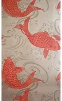 Osborne & Little Carta da parati Derwent - Rot/ Hellbraun