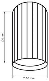 Faretto NICEA 1xGU10/10W/230V bianco