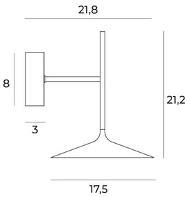 MAXLIGHT W0304 - Applique a LED HANA LED/6W/230V oro