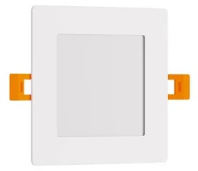 Pannello LED Quadrato 8W, 800lm, no Flickering, Foro Ø110x110mm Colore  Bianco Naturale 4.000K