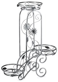 Portafiori 88x65 cm argento