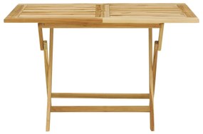 Set da Pranzo per Esterni 5 pz in Legno Massello di Teak