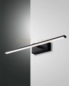 Nala applique nero l. 50cm a led 3000k - 10w - 1200 lm ip44