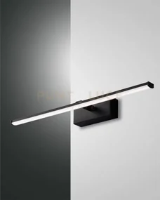 Nala applique nero l. 50cm a led 3000k - 10w - 1200 lm ip44