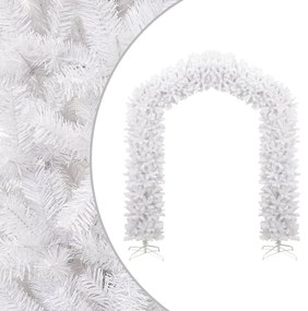 Albero di Natale ad Arco 240 cm e 270 cm Innevato e Verde, Bianco / 270 cm