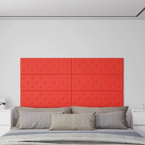 Pannelli Murali 12 Pz Rossi 90x30 Cm İn Similpelle 3,24 M² /