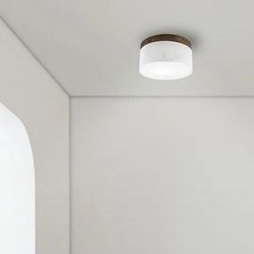 Brilagi - Lampada LED da soffitto BELLADONNA 1xE27/15W/230V Ø30 cm bianco/rovere
