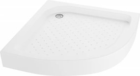 Mexen Rio piatto doccia semicircolare 80 x 80 cm, bianco - 47108080