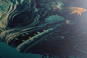 Quadro su tela – Mostro sottomarino surrealista