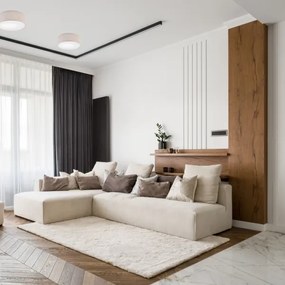 Plafoniera MONTE 1xE27/60W/230V Ø 35 cm beige