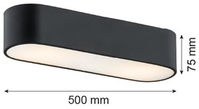 Argon 6000 - Plafoniera TONI 3xE27/15W/230V nera