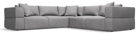 Divano angolare grigio chiaro (variabile) Esther - Milo Casa
