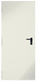 Porta tagliafuoco a battente EI2CE 60 in acciaio verniciato colore avorio, L 100 x H 215 cm, apertura reversibile