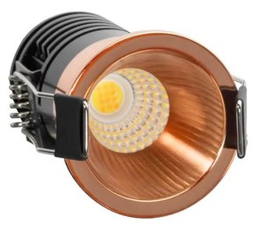 Faretto LED Incasso 5W Foro Ø35mm 3CCT - CRI92 Oro Rosa UGR11 Colore Bianco Variabile CCT