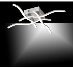 Leuchten Direkt 15131-55 - Lampadario LED da superficie WAWE 4xLED/4,6W/230V cromo opaco