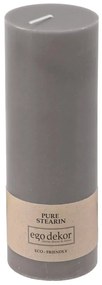 Candela Friendly grigia, durata di combustione 60 h Eco - Eco candles by Ego dekor