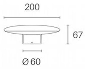 Testa Palo Head In Alluminio Grigio Led 18W 760 Lm 4000K