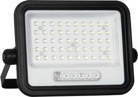 Faretto solare dimmerabile a LED 100W/3,2V IP65 5000 mAh nero + telecomando