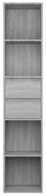 Libreria grigio sonoma 36x30x171 cm in legno multistrato